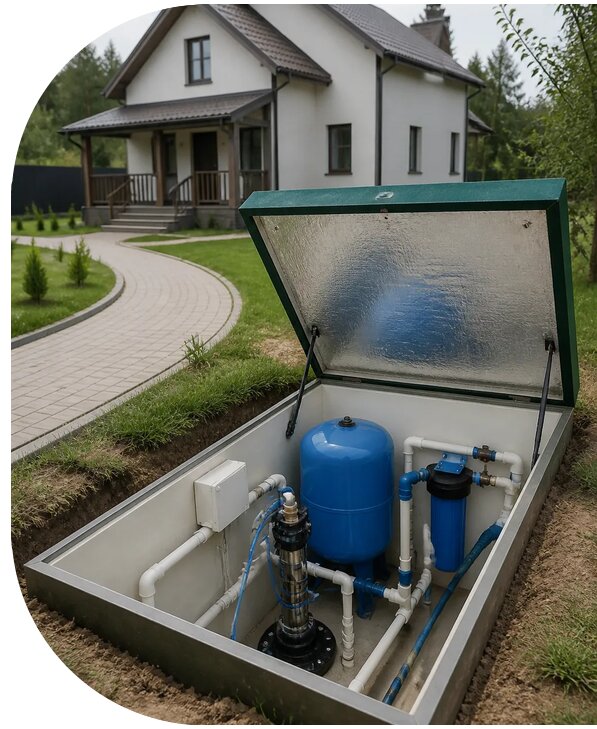 Автономное водоснабжение дома в Алексеевке от 151860 р. | АПаруса-Лкв